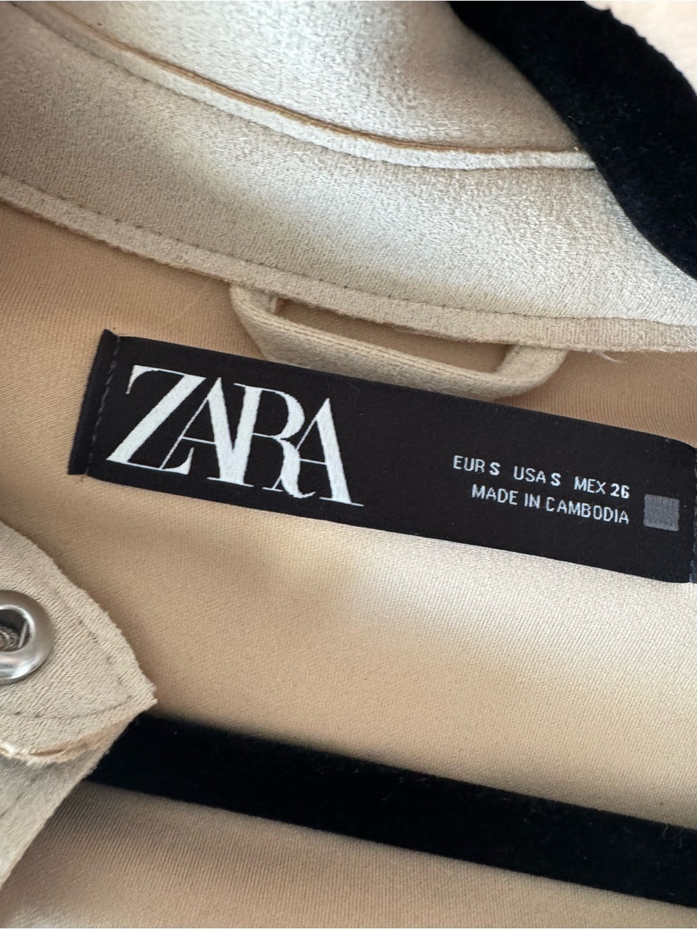 Zara Women's Cream Utility Shirt Jacket Size S - Picture 4 of 5